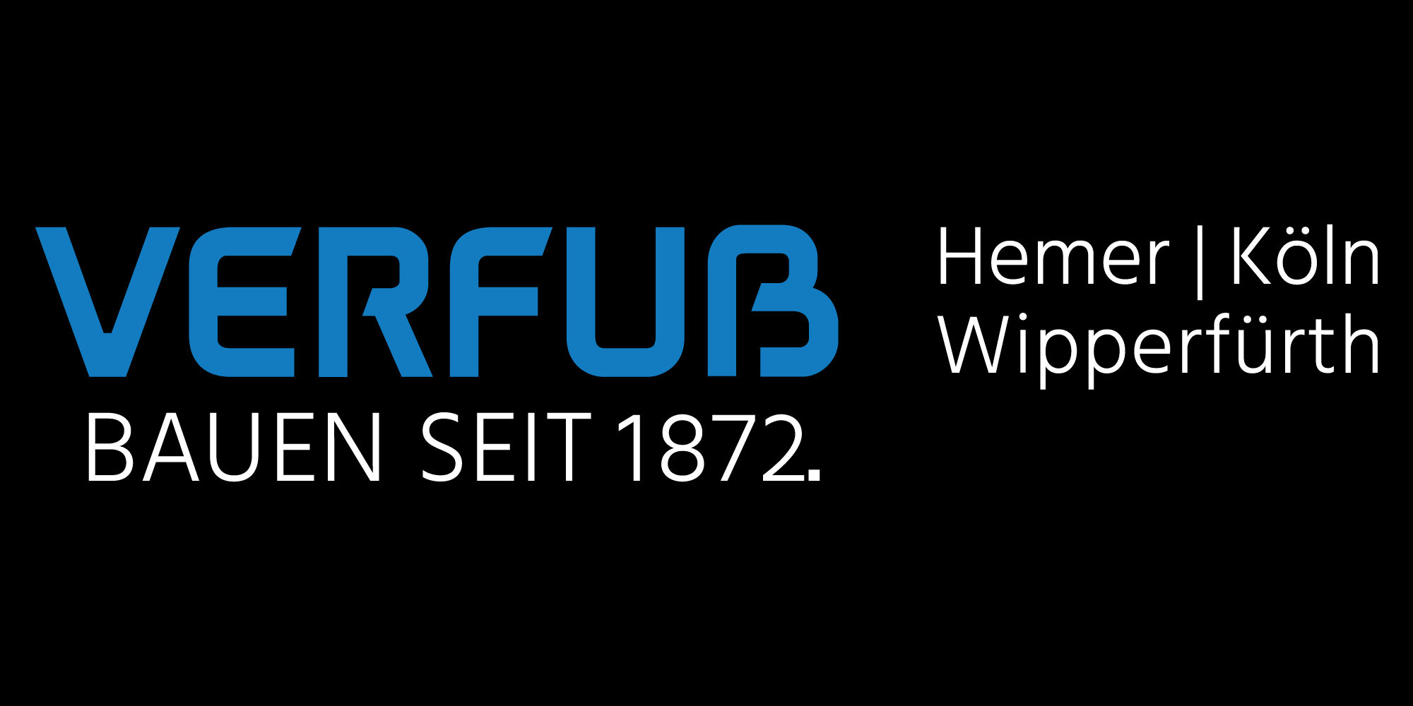 Logo der Verfuß GmbH, einem Bauunternehmen aus Hemer, spezialisiert auf Bau- und Sanierungsdienstleistungen.